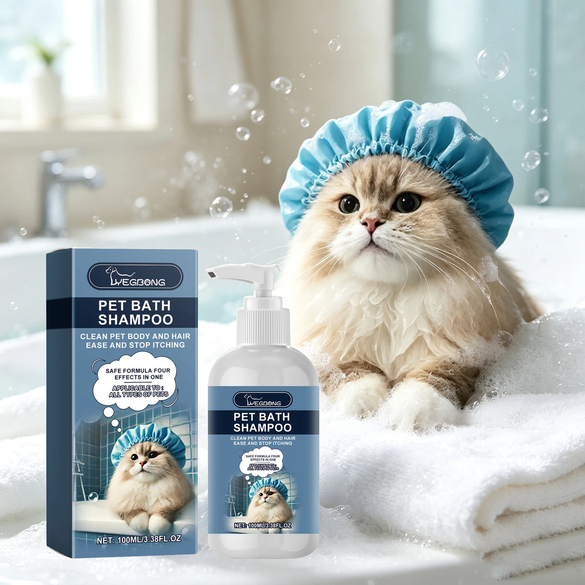 YEGBONG Gentle Pet Shampoo for Dogs and Cats Skin Care