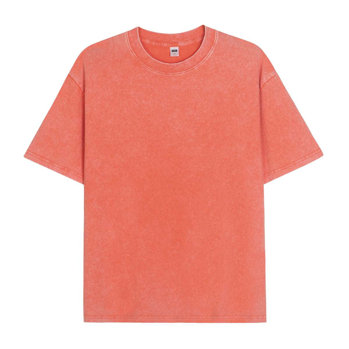 Cat Printed Cotton Acid Washed Graphic Unisex T Shirt
