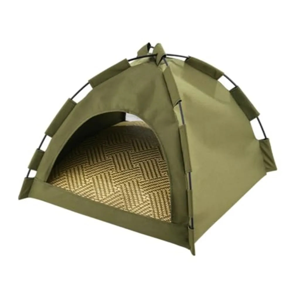 Semi Enclosed Outdoor Pet Tent Shelter for Cats and Dogs