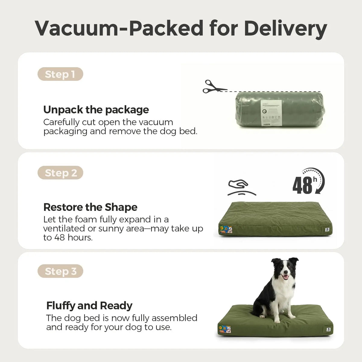 Indestructible Waterproof Canvas Dog Bed With Removable Washable Cover