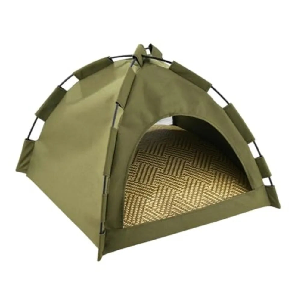 Semi Enclosed Outdoor Pet Tent Shelter for Cats and Dogs