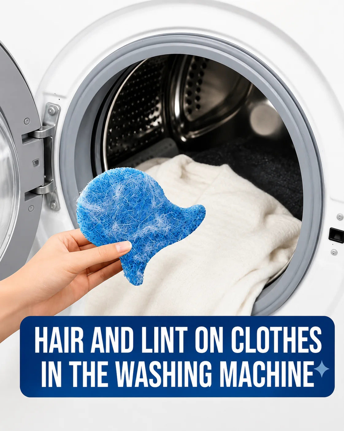 Reusable Pet Hair Remover for Laundry and Furniture Lint Catcher