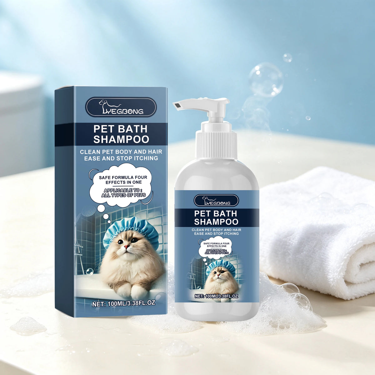 YEGBONG Gentle Pet Shampoo for Dogs and Cats Skin Care