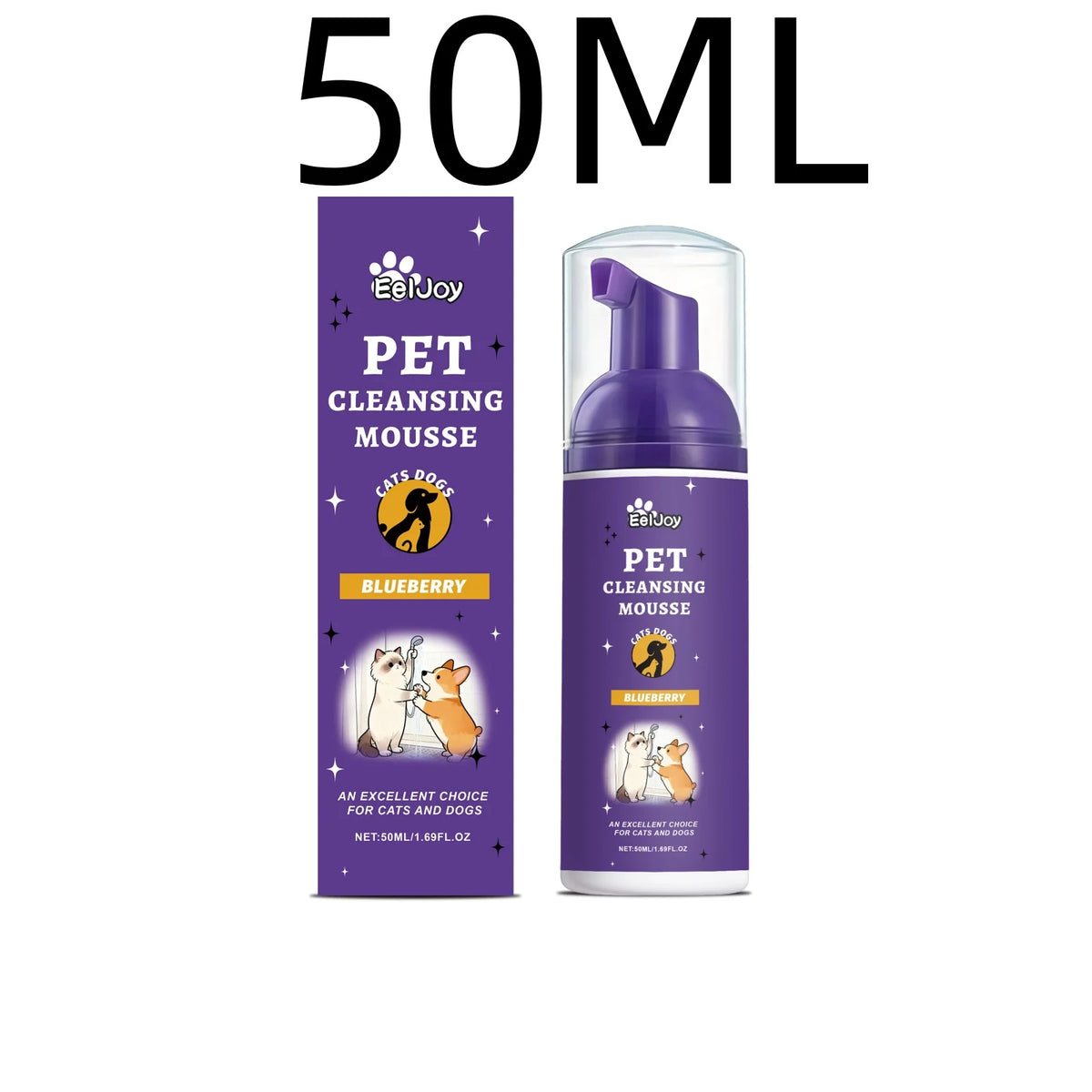 EelJoy Pet Grooming Foam Cleansing Odor Control for Soothing Skin