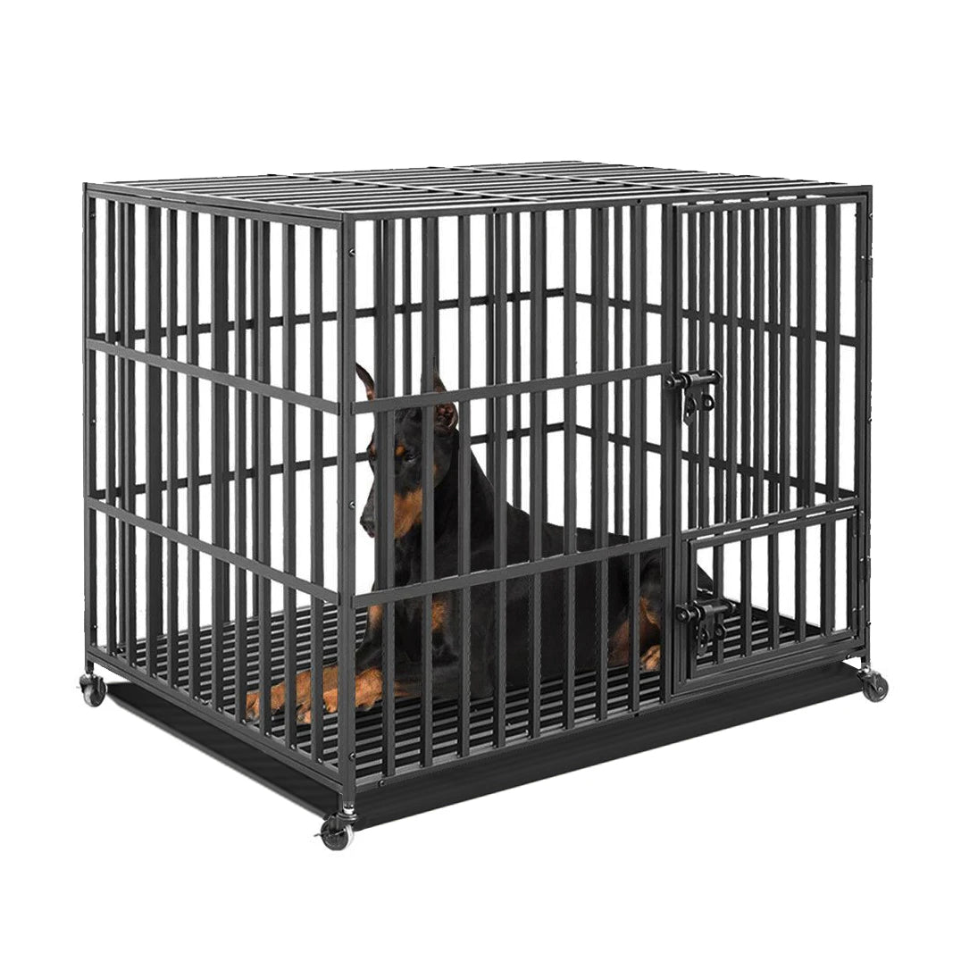 Bingopaw Heavy Duty Metal Dog Kennel With Removable Tray