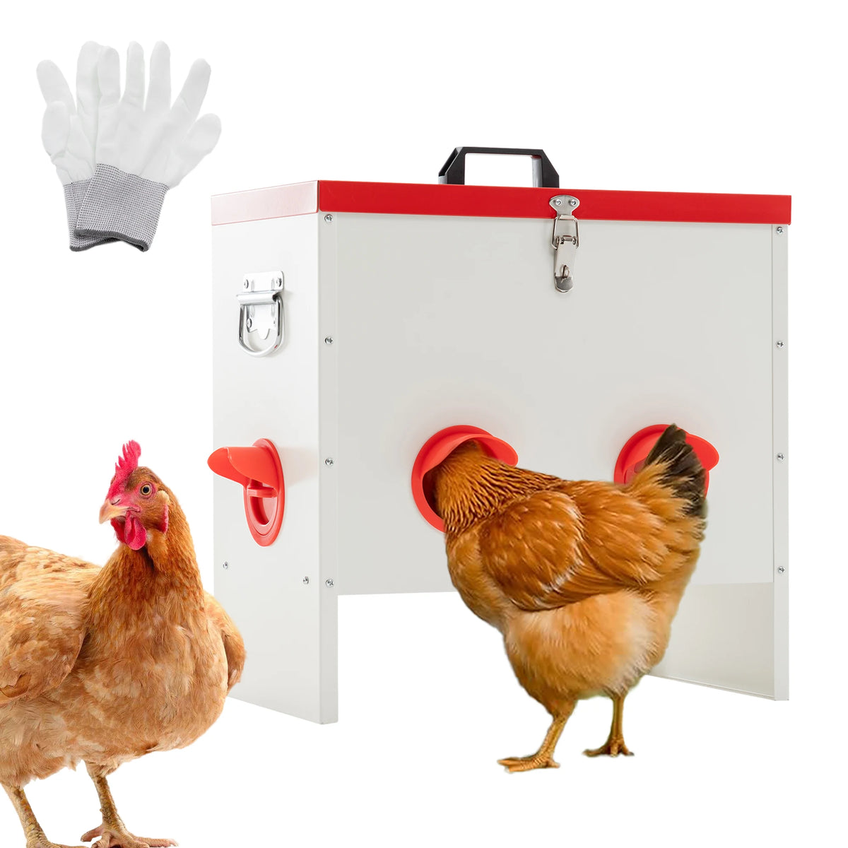 Rat Proof Metal Poultry Feeder With No Waste Design