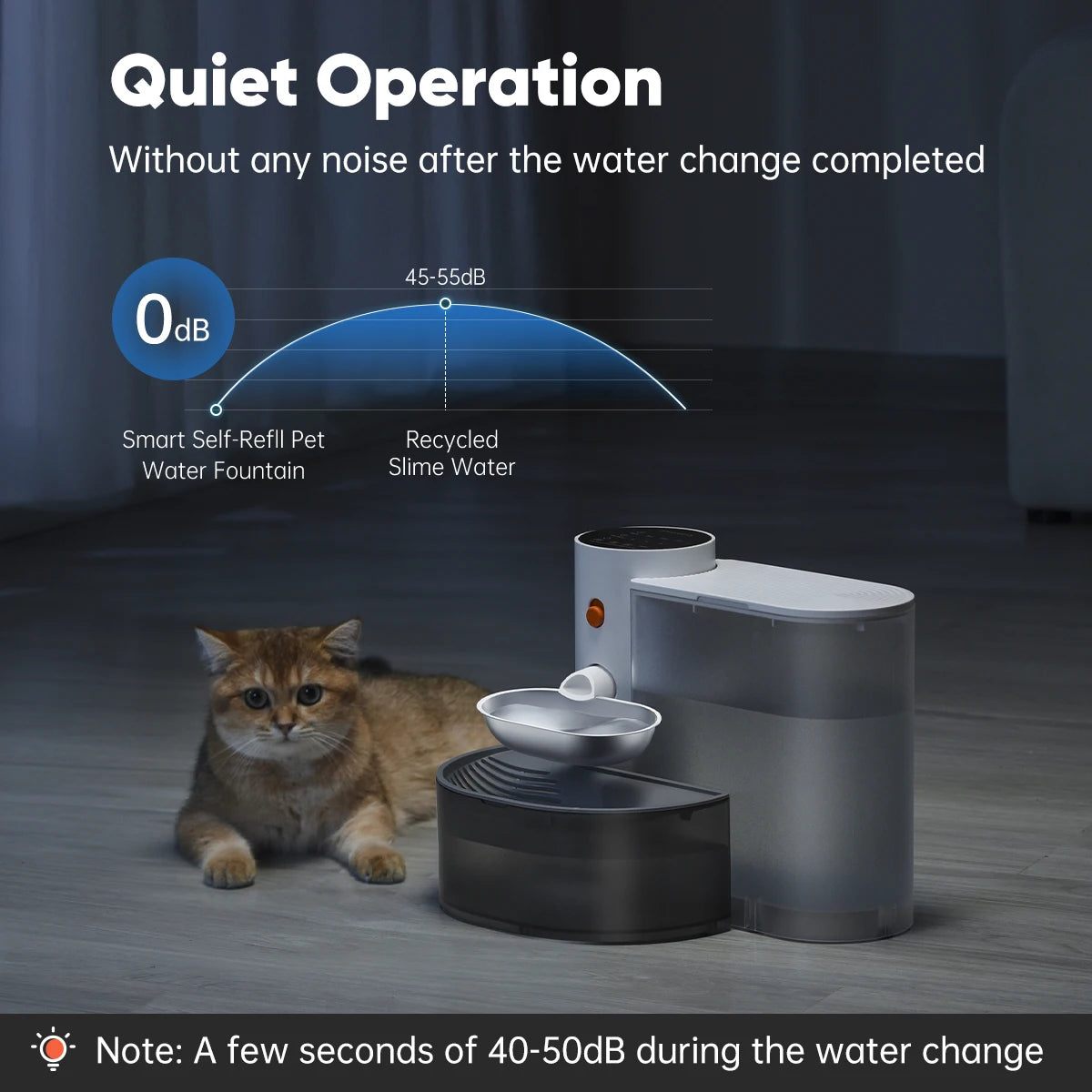 Booteely Automatic Stainless Steel Pet Water Bowl With Purification
