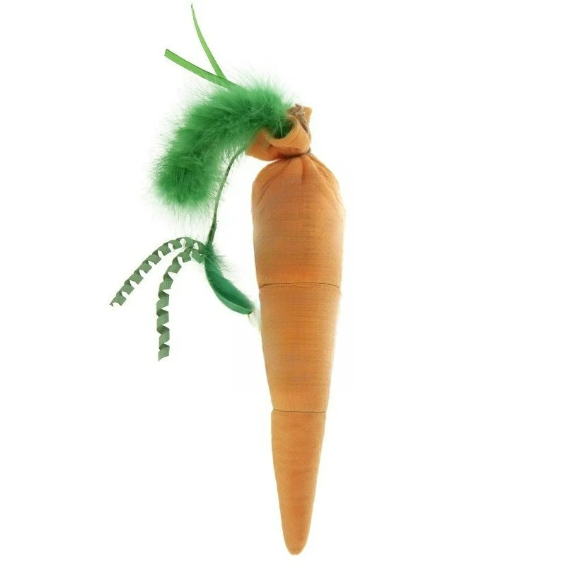 Kolossal Karrot Plush Catnip Kicker Toy Filled With Potent Catnip