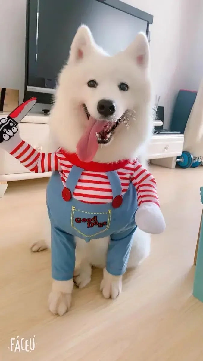 Holapet Chucky Doll Halloween Costume For Dogs And Cats