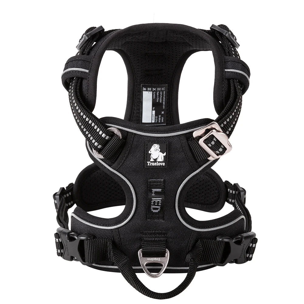 TRUELOVE No Pull Reflective Adjustable Dog Harness for Training