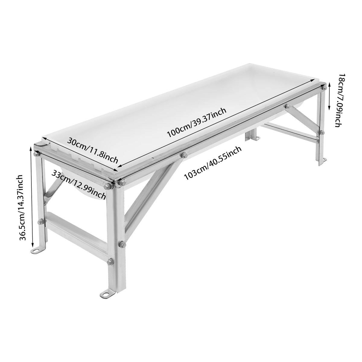 Livestock Feed Trough With Stand for Cattle and Sheep