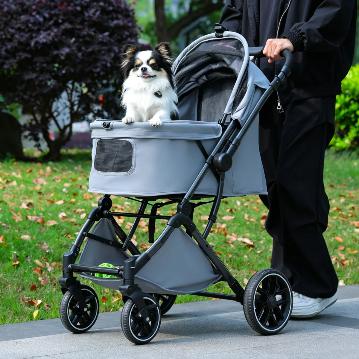 PAWZ Road Foldable Pet Stroller With Reversible Handle
