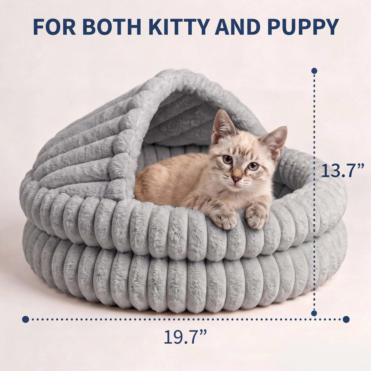 EliteZ Hooded Cat Cave Bed With Cozy Enclosed Hideaway