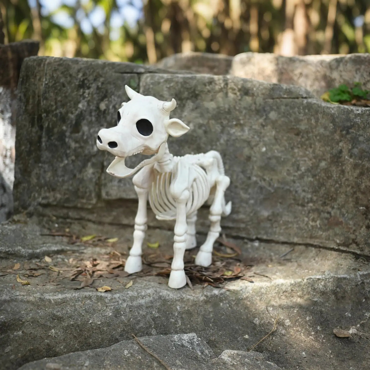 Halloween Skeleton Cow Decor With Realistic Bone Appearance for Indoor Use