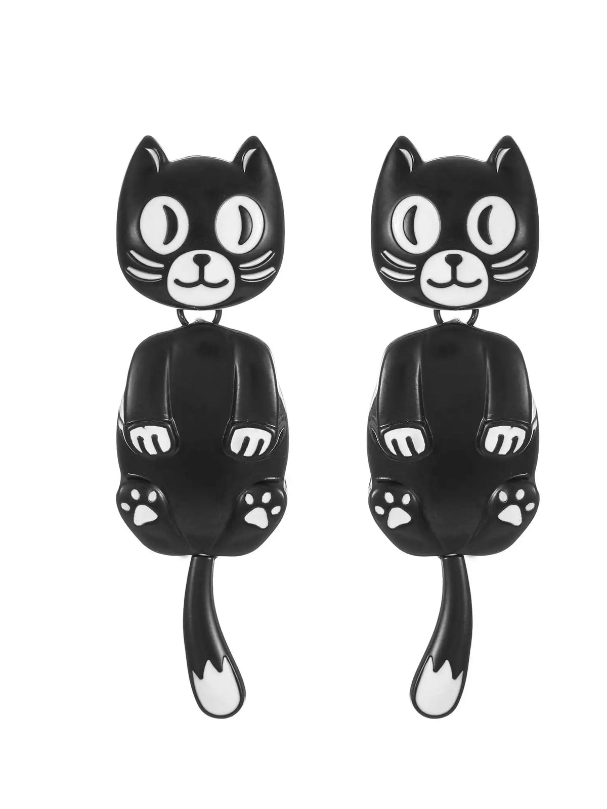 Retro Cat Halloween Dangle Earrings For Women Festive Costume Jewelry