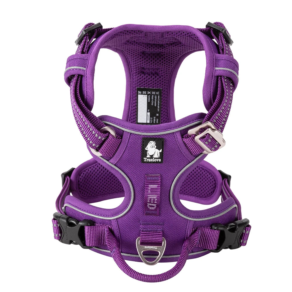 TRUELOVE No Pull Reflective Adjustable Dog Harness for Training