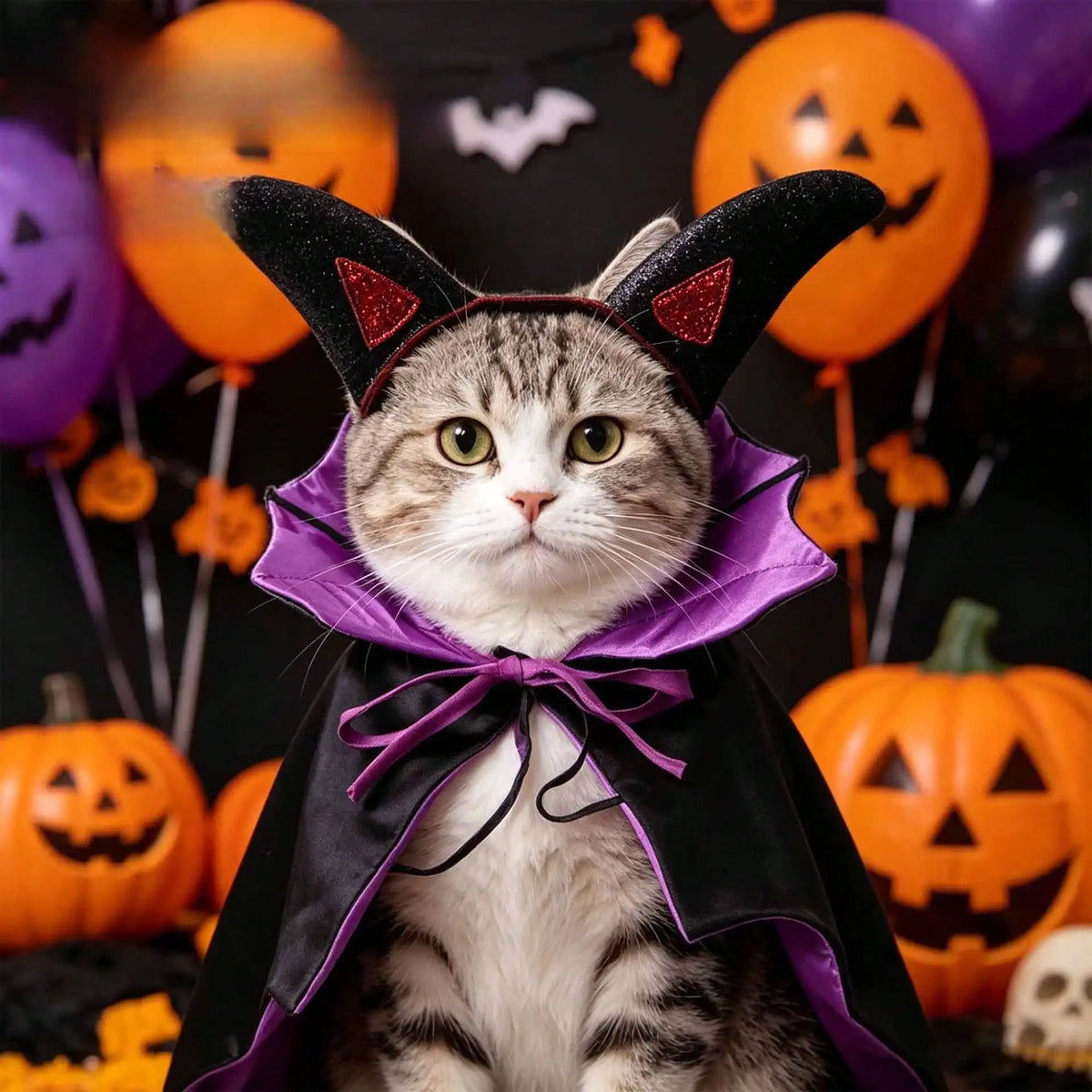 Funny Halloween Bat Pet Costume Cape for Cats and Dogs