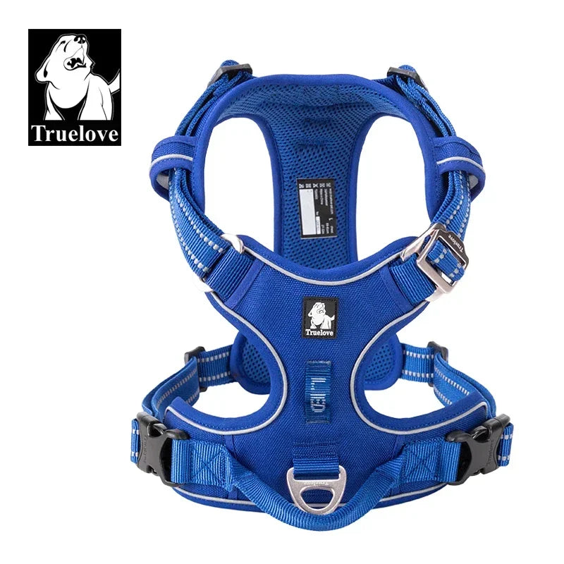 TRUELOVE Reflective Adjustable Padded Dog Harness for All Breeds