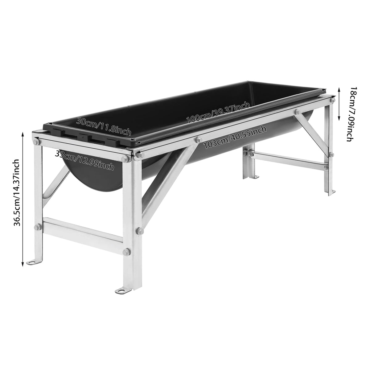 Livestock Feed Trough With Stand for Cattle and Sheep