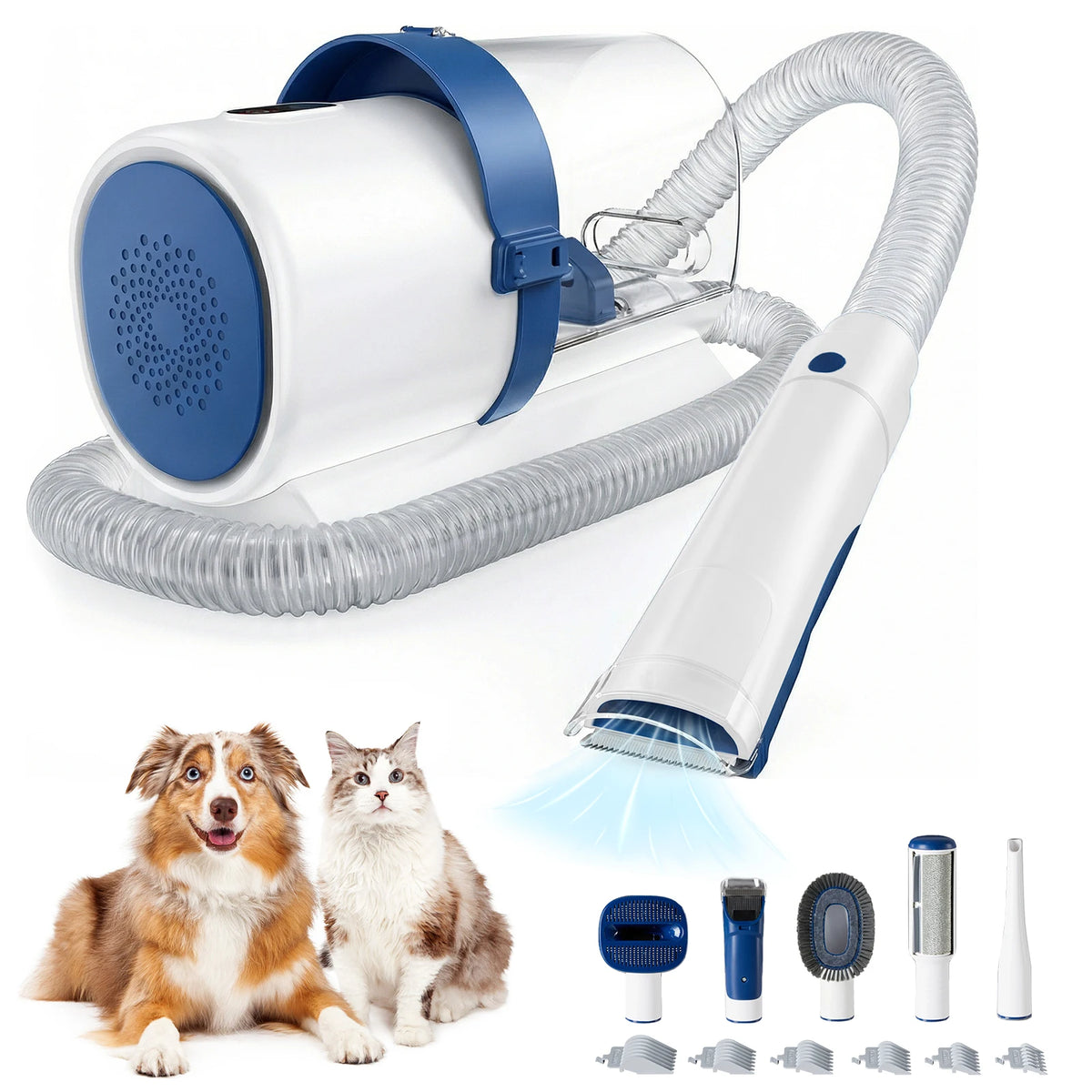 JHK Professional Pet Grooming Vacuum Kit With Clippers And Tools