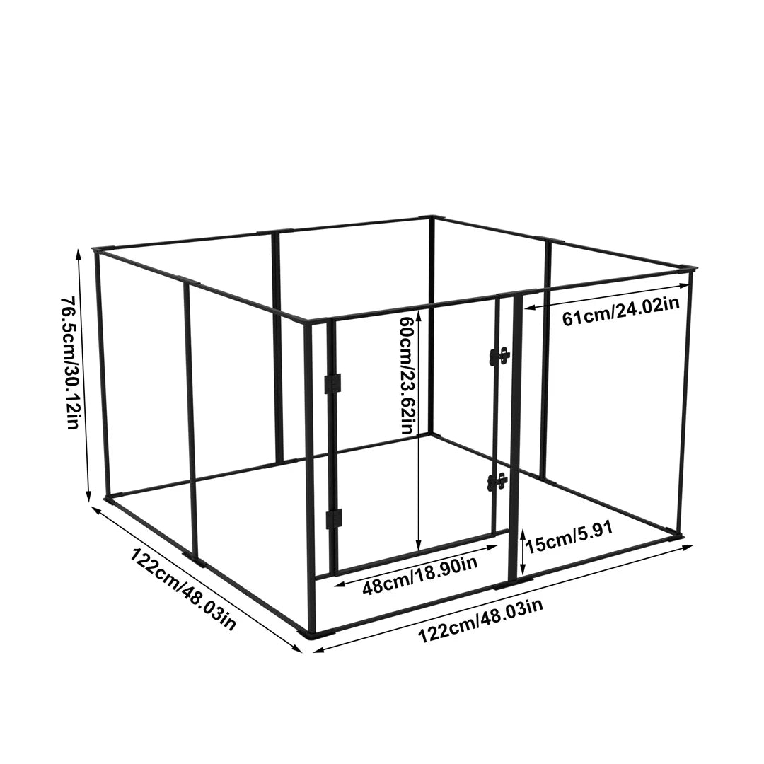 BINGOPAW Acrylic Dog Playpen for Indoor Exercise and Training