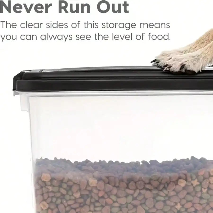 Airtight Stackable Pet Food Storage Container Set With Scoop