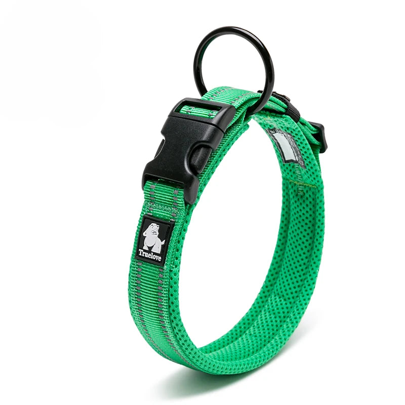 Winhyepet Padded Nylon Dog Collar With Secure Buckle For Walking
