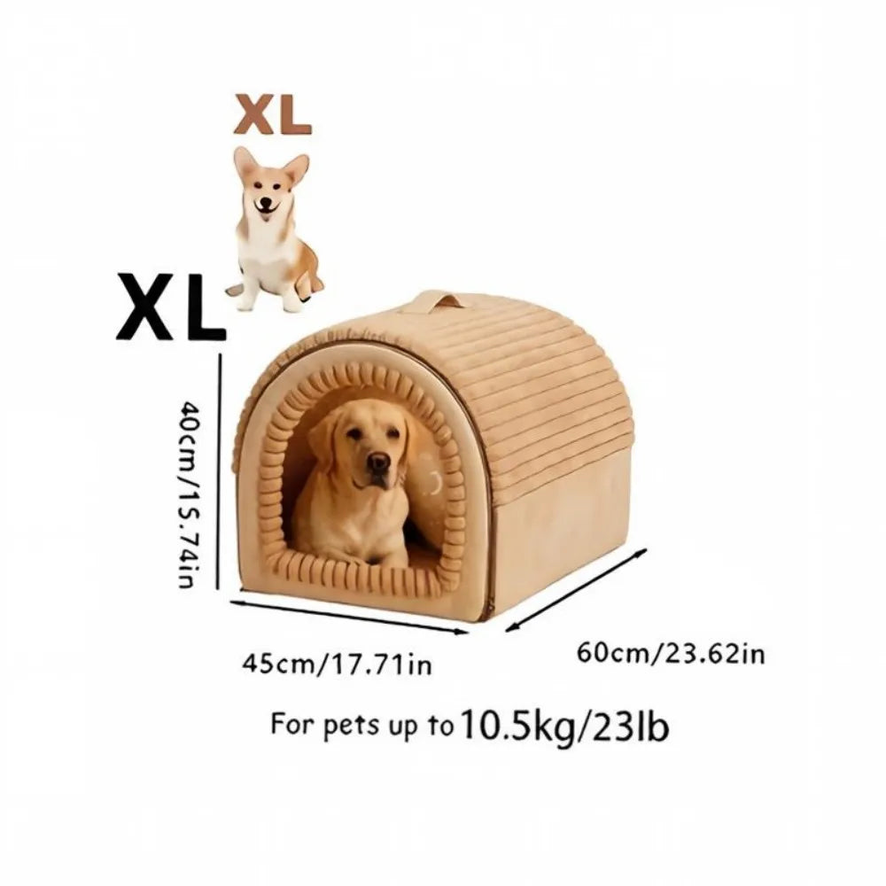 Enclosed Cat Cave Bed With Removable Washable Nest