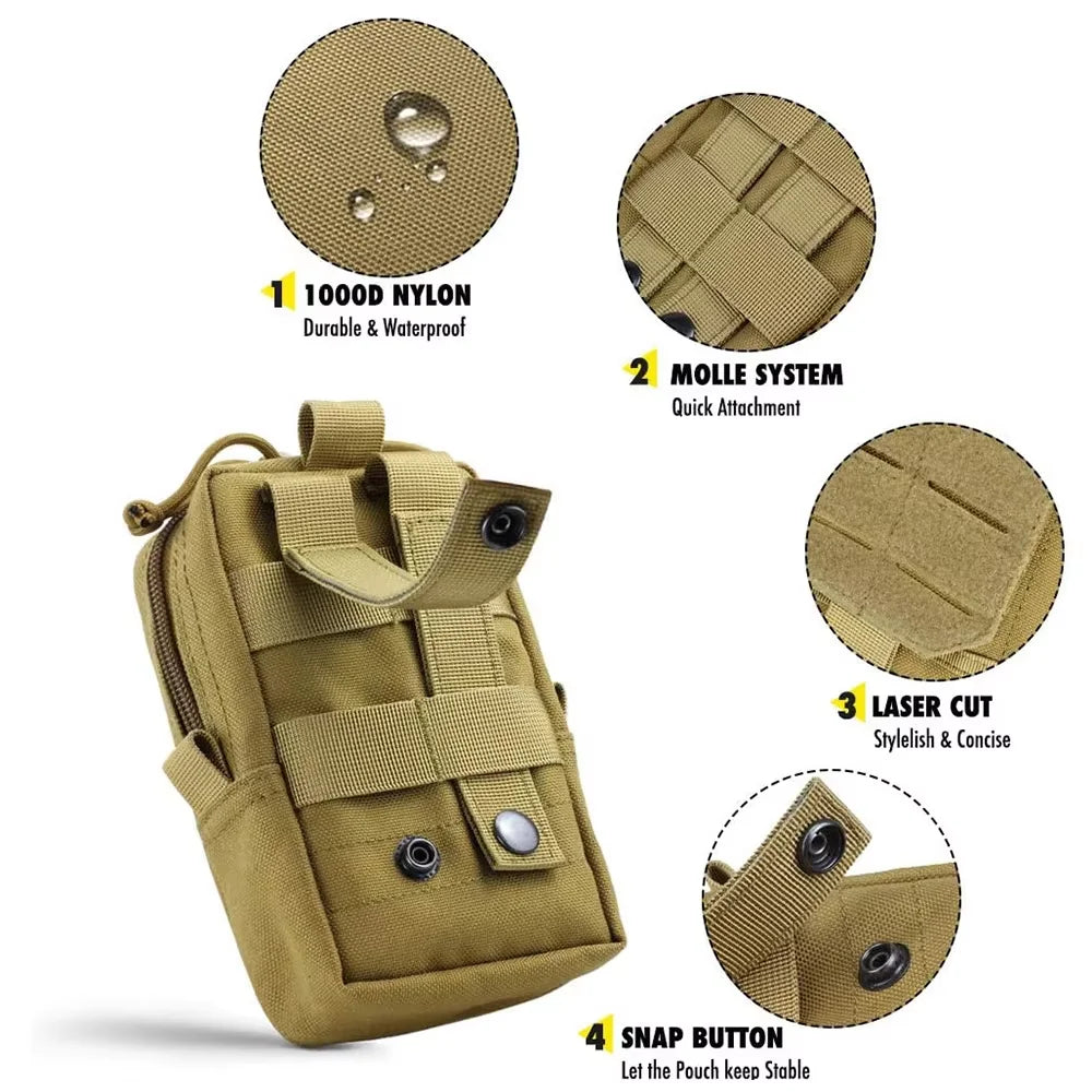 PETRAVEL Tactical Dog Harness Bags With MOLLE Training Pouches