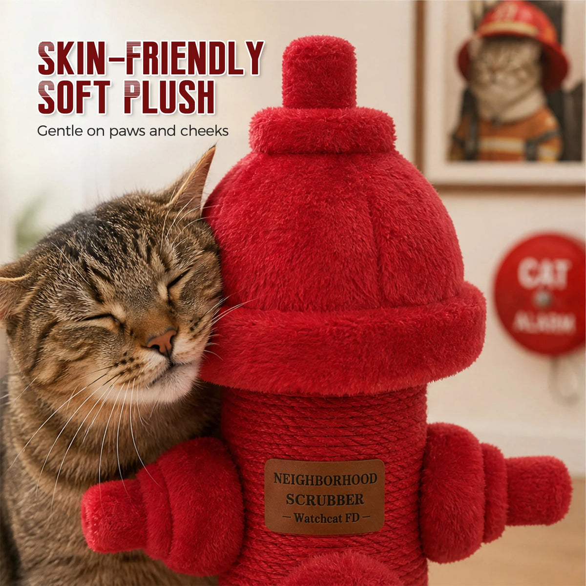 PAWZ Road Fire Hydrant Sisal Cat Scratching Post for Cats