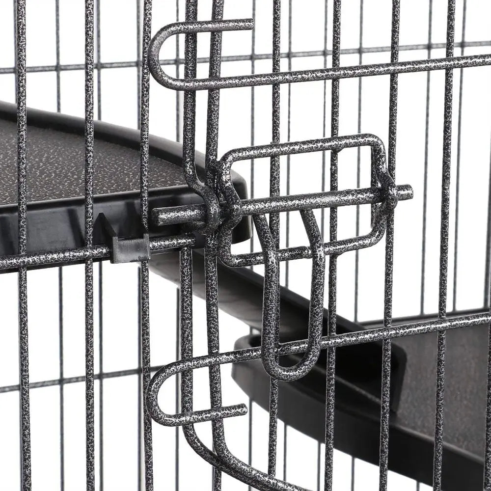Six-Level Metal Small Animal Cage With Feeder and Wheels For Ferrets Rabbits and Chinchillas