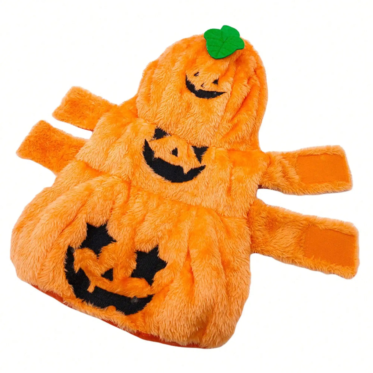 Halloween Pumpkin Dog Costume Warm Fleece Pet Cosplay Hoodie