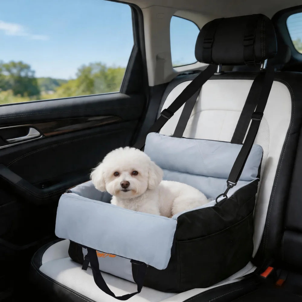 BORWART Dog Car Seat With Safety Belt And Washable Cover