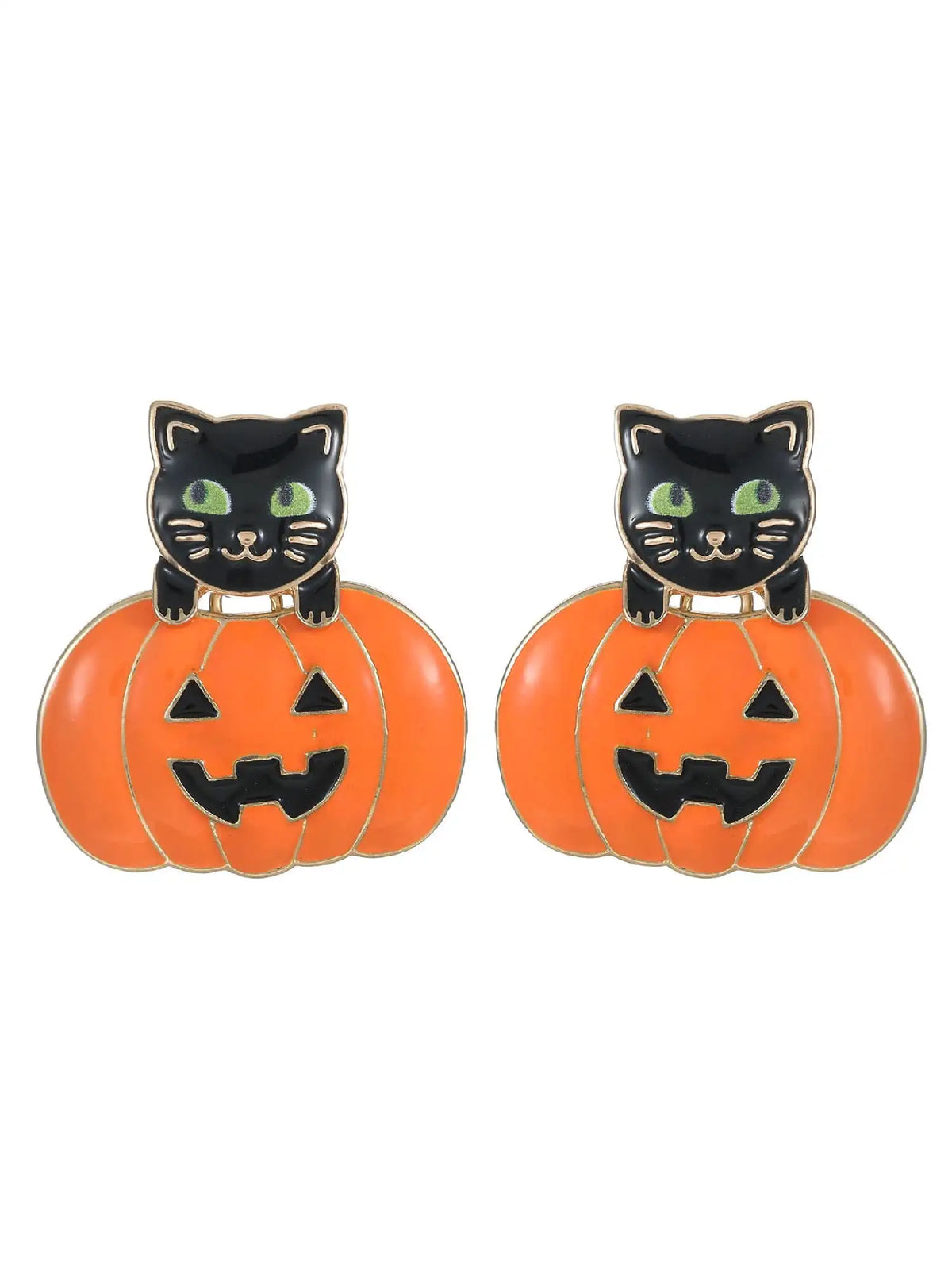 Retro Cat Halloween Dangle Earrings For Women Festive Costume Jewelry
