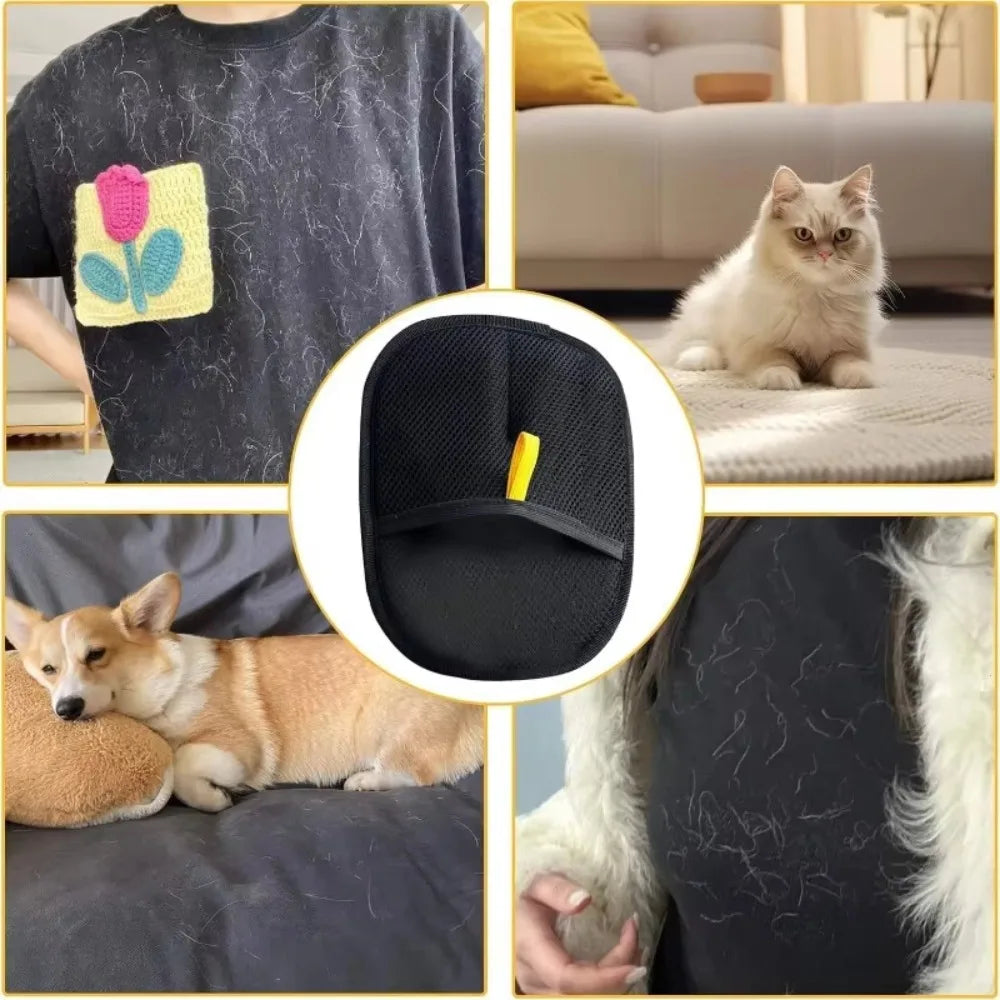 Pet Grooming Deshedding Gloves and Hair Remover for Pets
