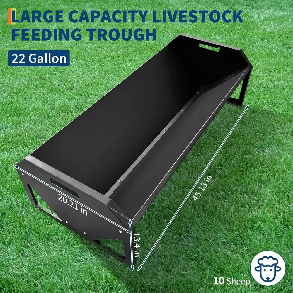 Garvee Heavy Duty Livestock Feeder for Sheep, Goats, and Pigs