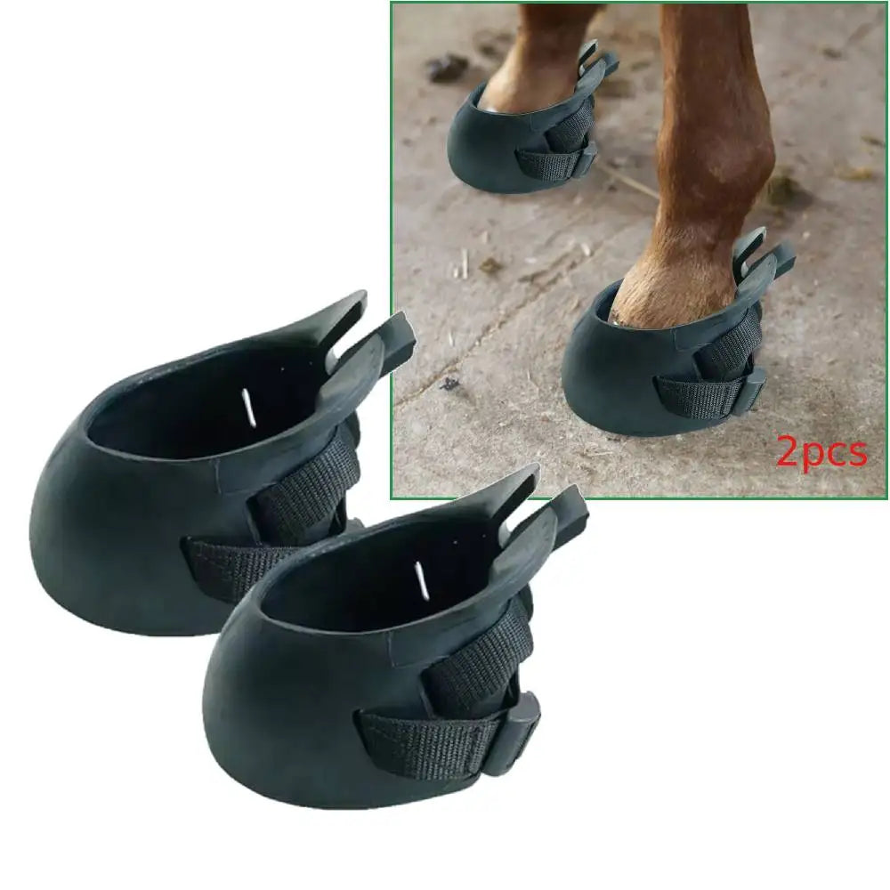 Durable Rubber Horse Hoof Boots for Training and Outdoor Riding