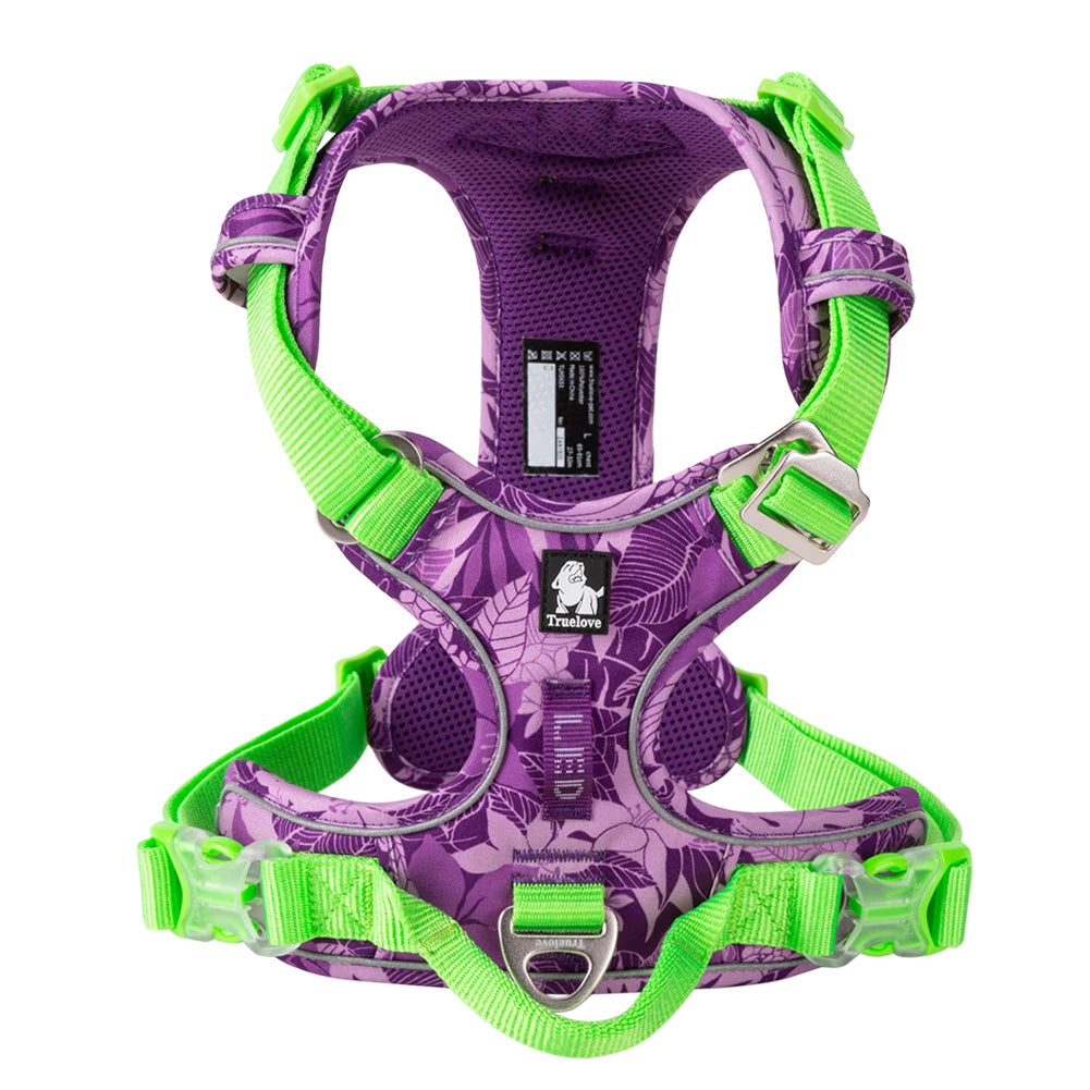 TRUELOVE No Pull Reflective Adjustable Dog Harness for Training