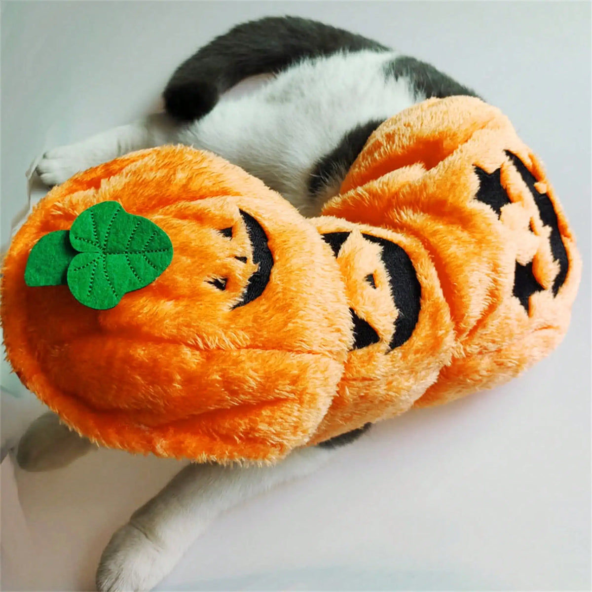 Halloween Pumpkin Dog Costume Warm Fleece Pet Cosplay Hoodie