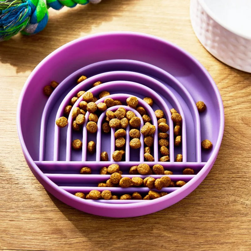 Silicone Slow Feeder Bowl for Pets for Healthier Mealtime