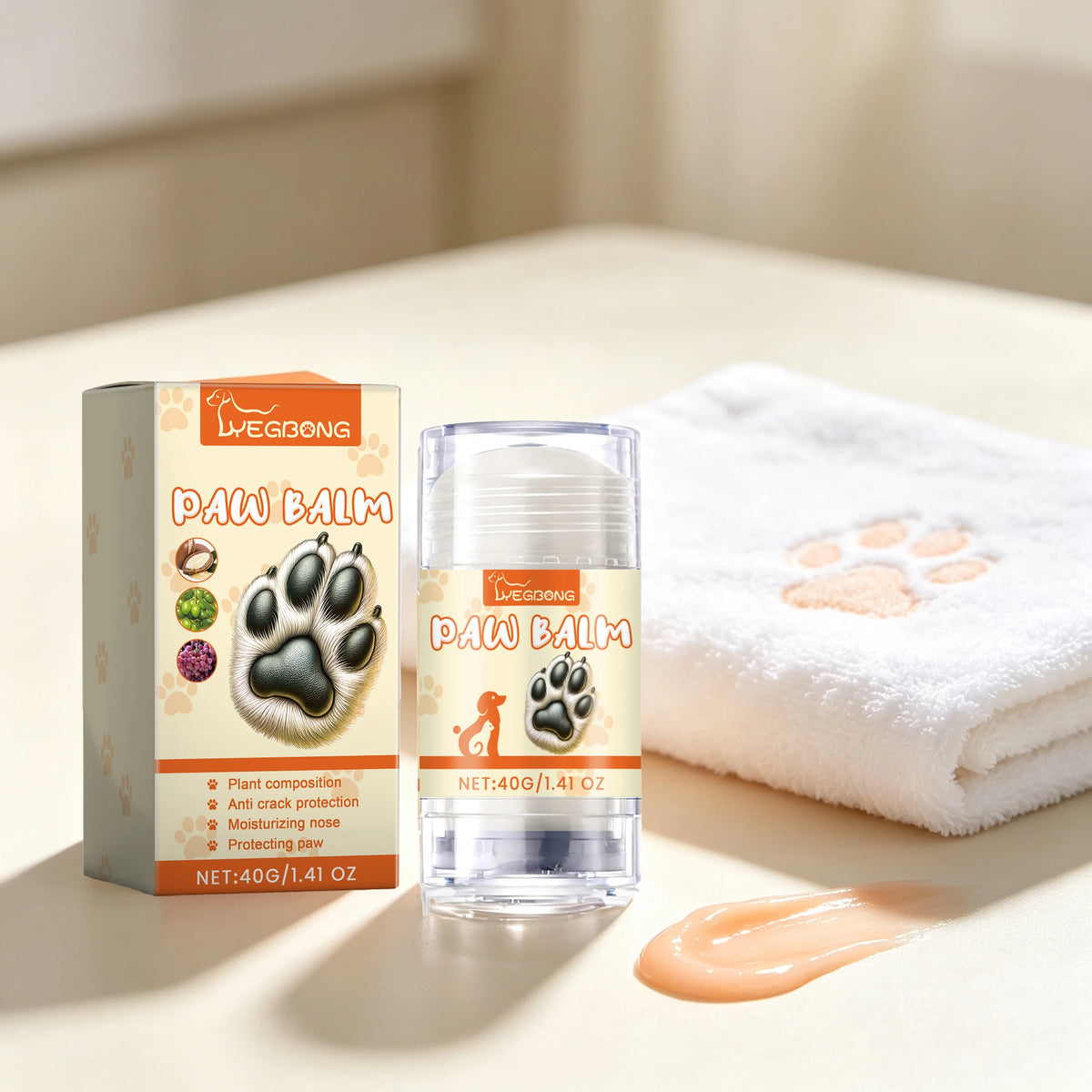 YEGBONG Moisturizing Paw Balm Stick for Dogs and Cats