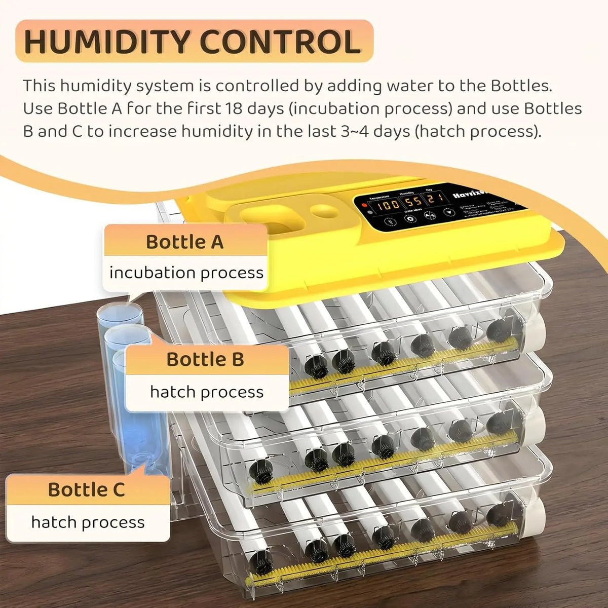 Automatic Egg Incubator For Hatching With Temperature Water And Turning Control