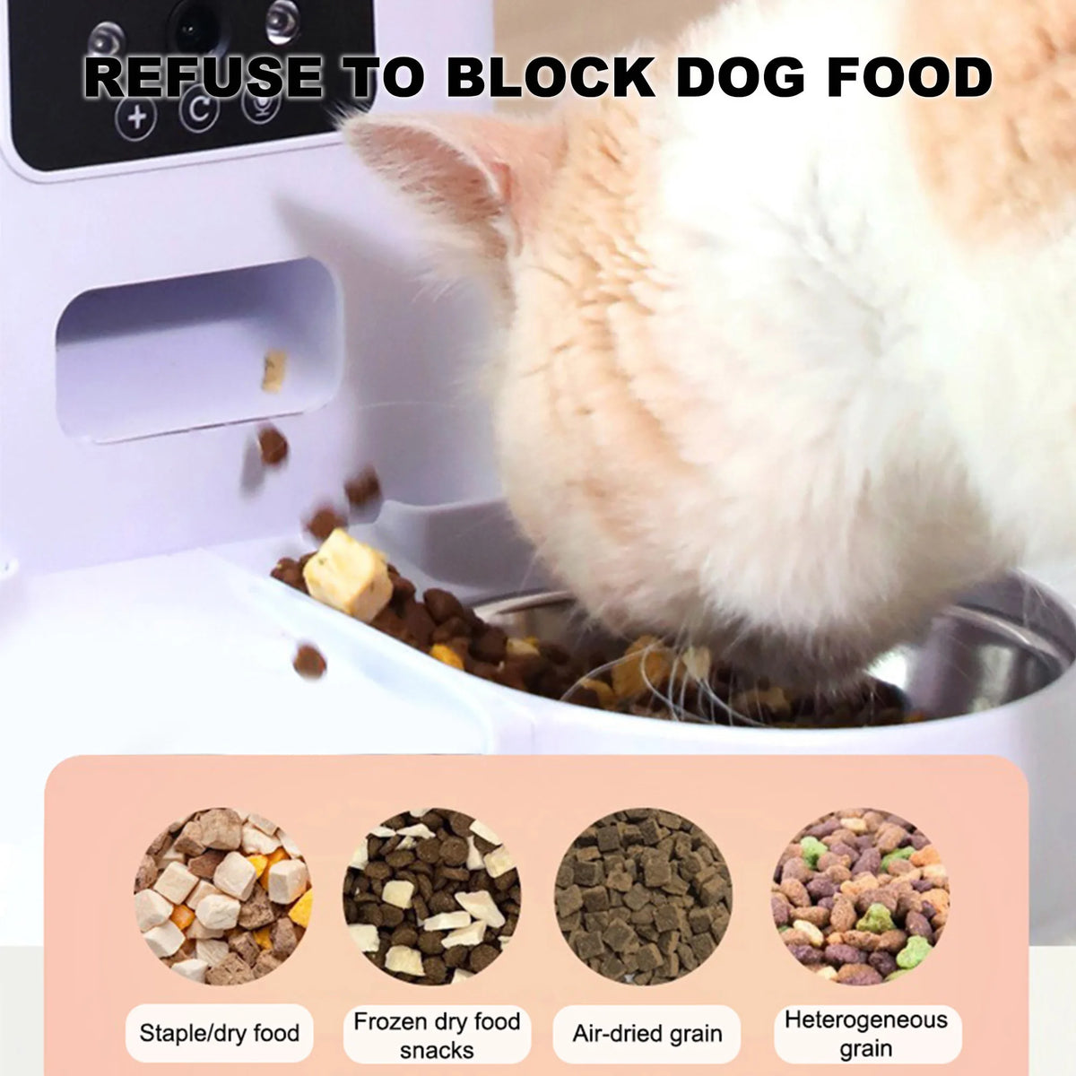 Smart App Controlled Pet Feeder Timer For Dogs And Cats