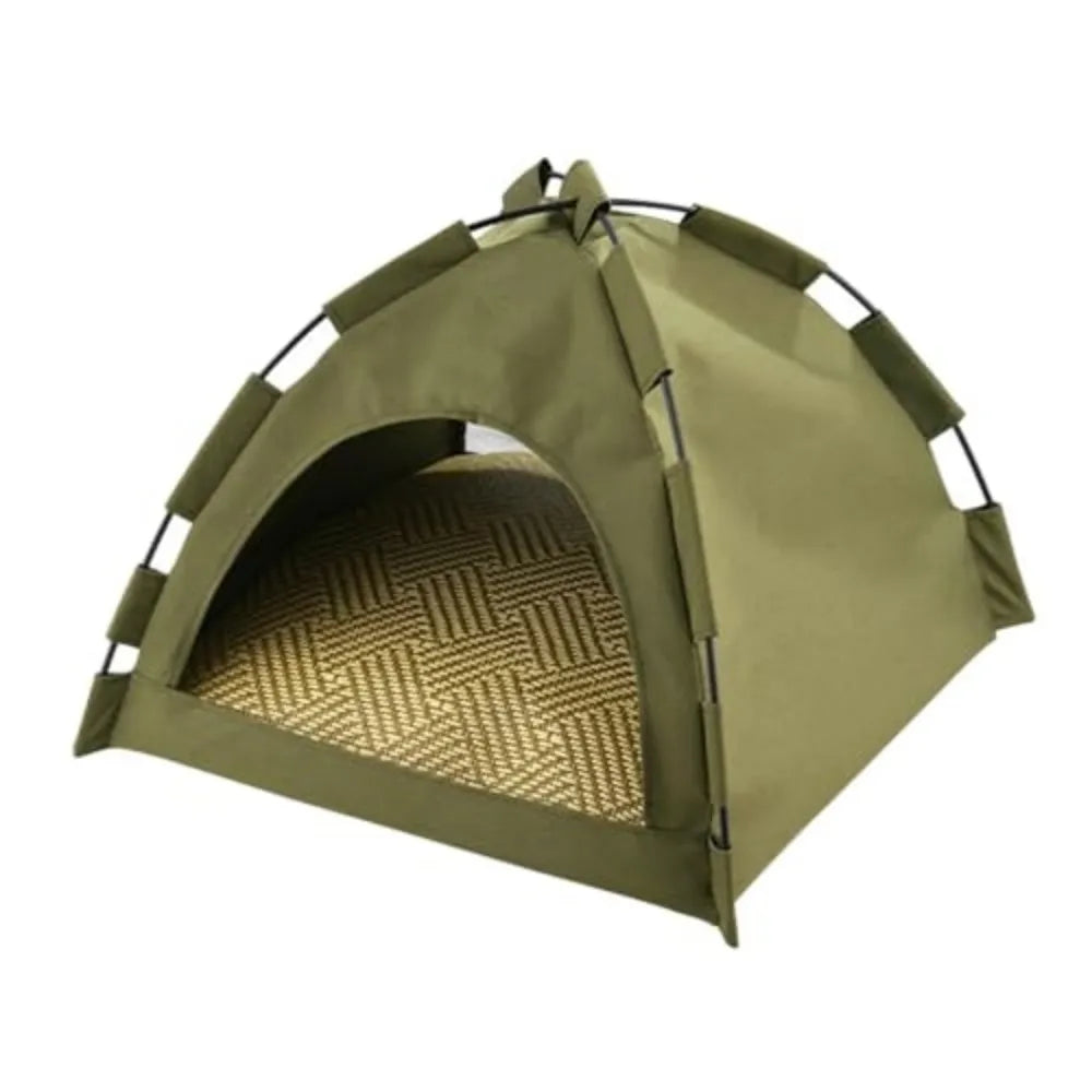 Semi Enclosed Outdoor Pet Tent Shelter for Cats and Dogs