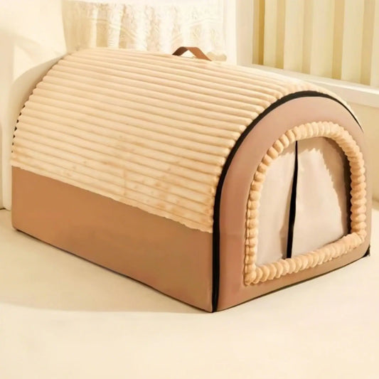 Enclosed Cat Cave Bed With Removable Washable Nest