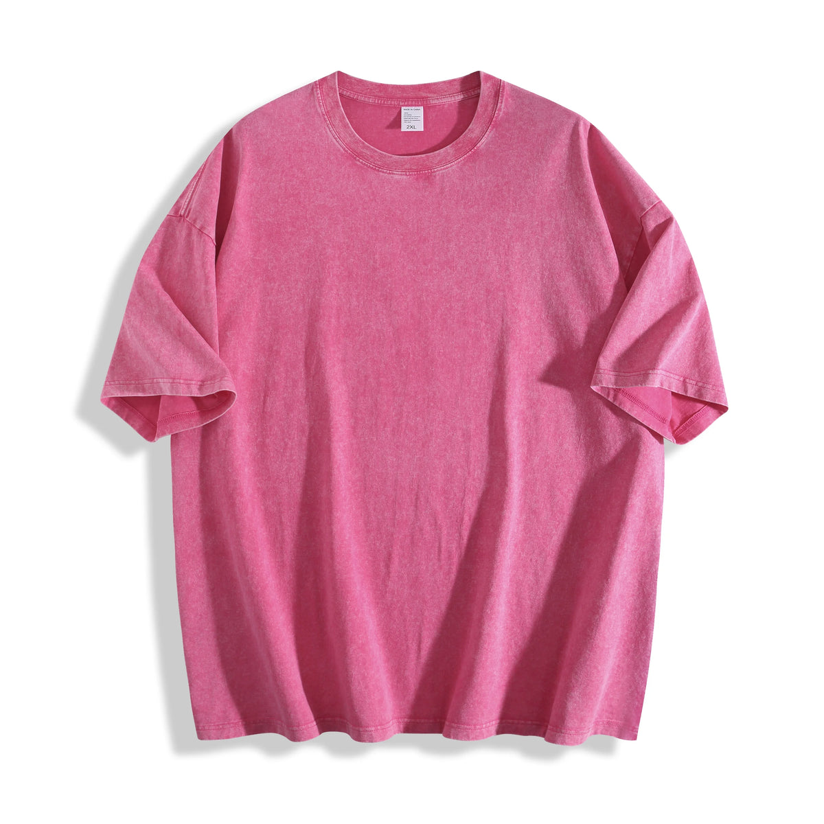 Cat Printed Cotton Acid Washed Graphic Unisex T Shirt
