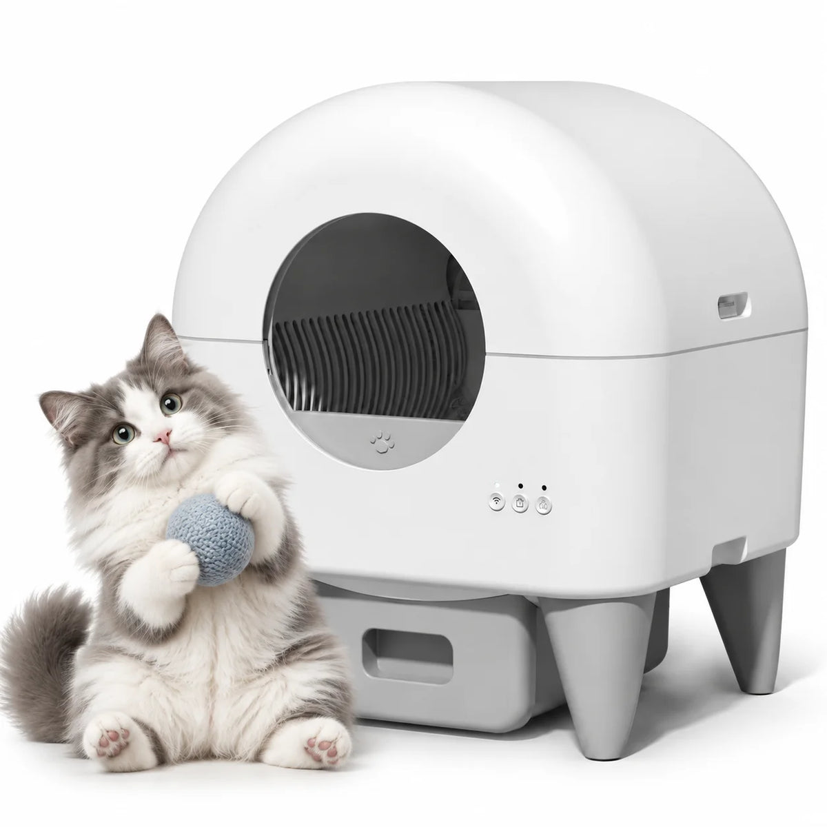 Smart Self Cleaning Automatic Enclosed Cat Litter Box
