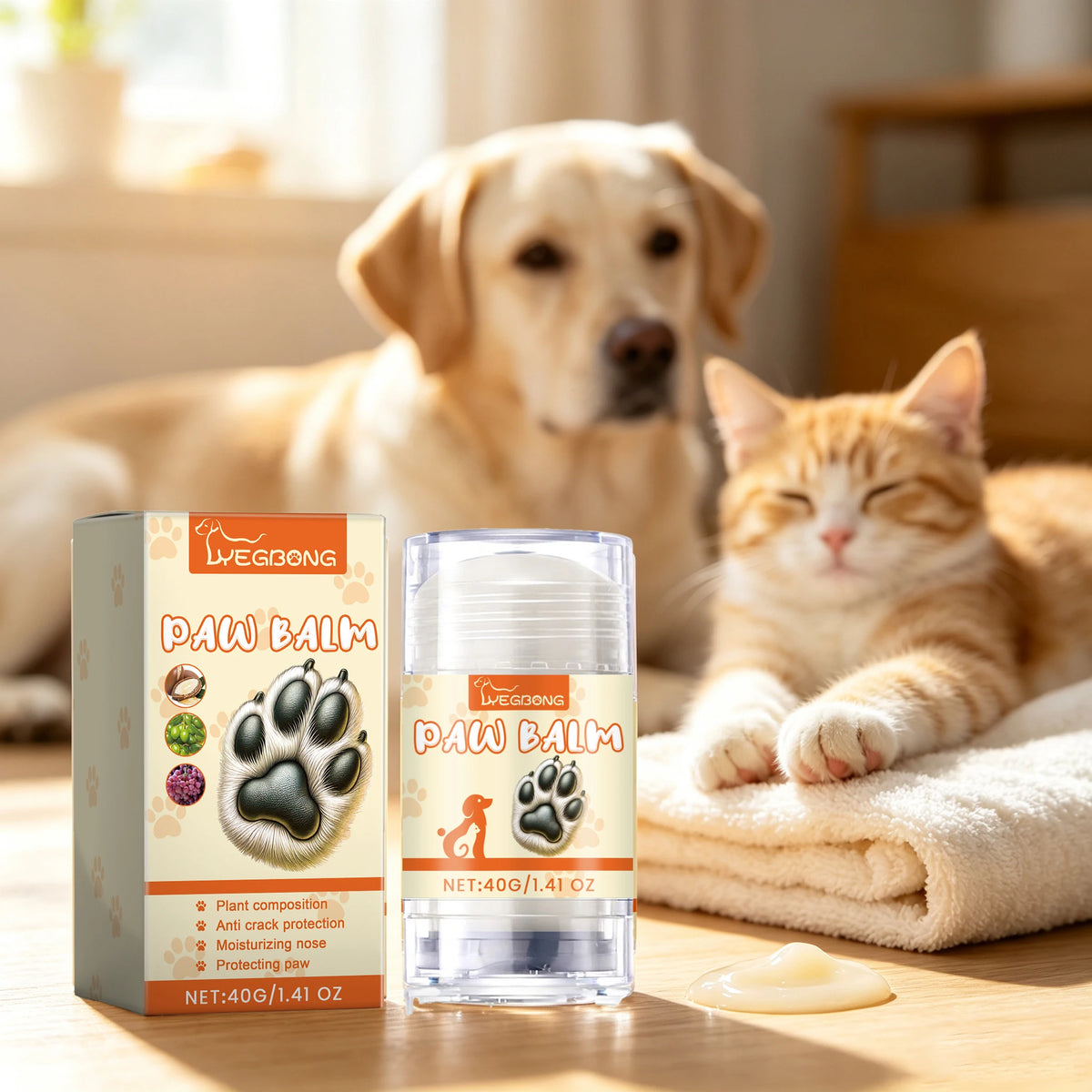 YEGBONG Moisturizing Paw Balm Stick for Dogs and Cats