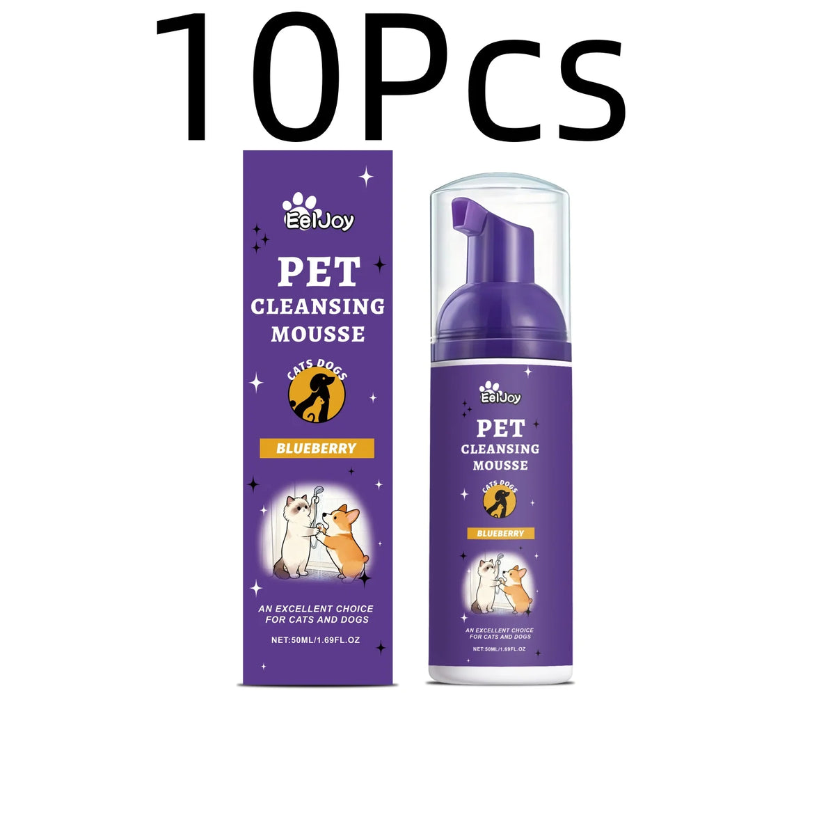 EelJoy Pet Grooming Foam Cleansing Odor Control for Soothing Skin