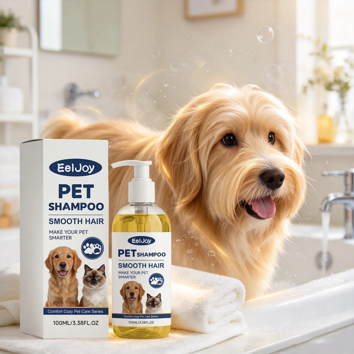 YEGBONG Gentle Pet Grooming Shampoo for Cleaning and Tangle Free Fur